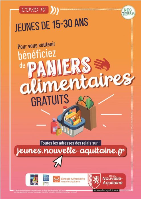 Des paniers alimentaires pour les 15-30 ans