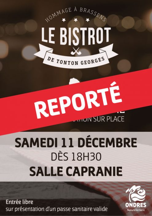 REPORTE – Le Bistrot de tonton Georges – Hommage à Brassens
