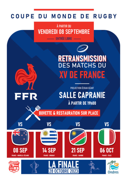 [Coupe du Monde de Rugby] Retransmission du match France – Italie