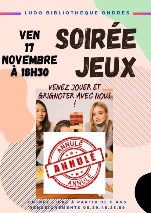 [Soirée Jeux et grignotage]