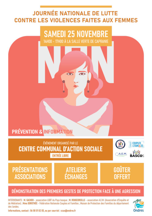 [Solidarités] « Journée nationale de lutte contre les violences faites aux femmes » : des ateliers de rencontres et d’informations, un moment d’échanges et de dialogues à Ondres