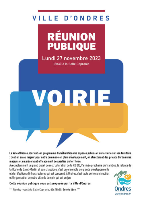 [Réunion publique] Quelle voirie pour notre ville de demain ?