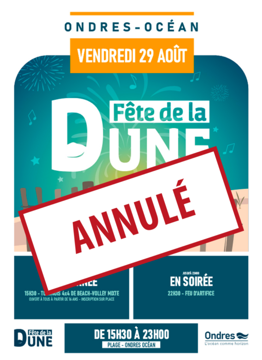 ANNULATION : Un été à Ondres | La Fête de la Dune, c’est le vendredi 29 août 2025 !