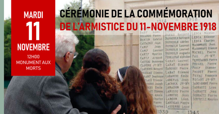 #VieLocale | Cérémonie de l’armistice du 11-Novembre 1918