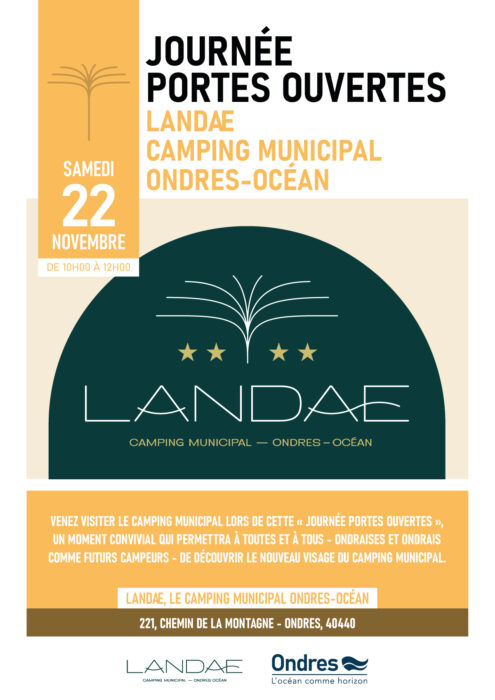 #Tourisme | Landae, le camping municipal Ondres-Océan : une journée portes ouvertes ce samedi 22 novembre