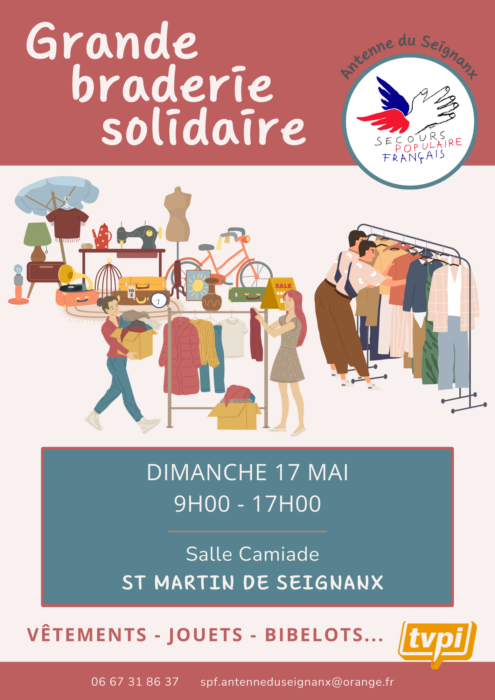 #Solidarité | Grande braderie solidaire du Secours Populaire Français