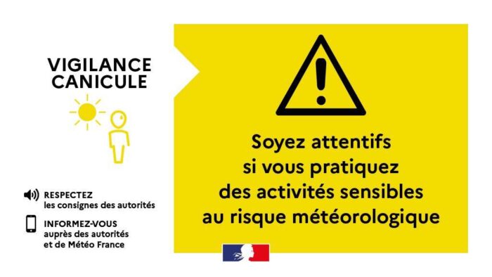 #Météo l Vigilance jaune canicule dans les Landes à partir du mercredi 27 mai à 12h