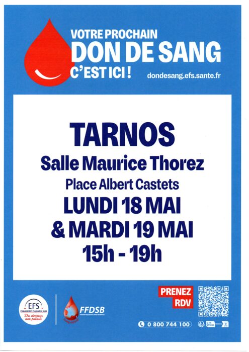 #Solidarité | Don du sang : mobilisons-nous ❤️🩸