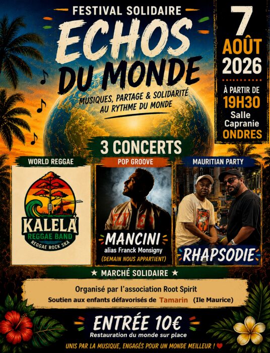 #AnimationEstivale2026 | Festival solidaire « Echos du Monde » 🌍🎶